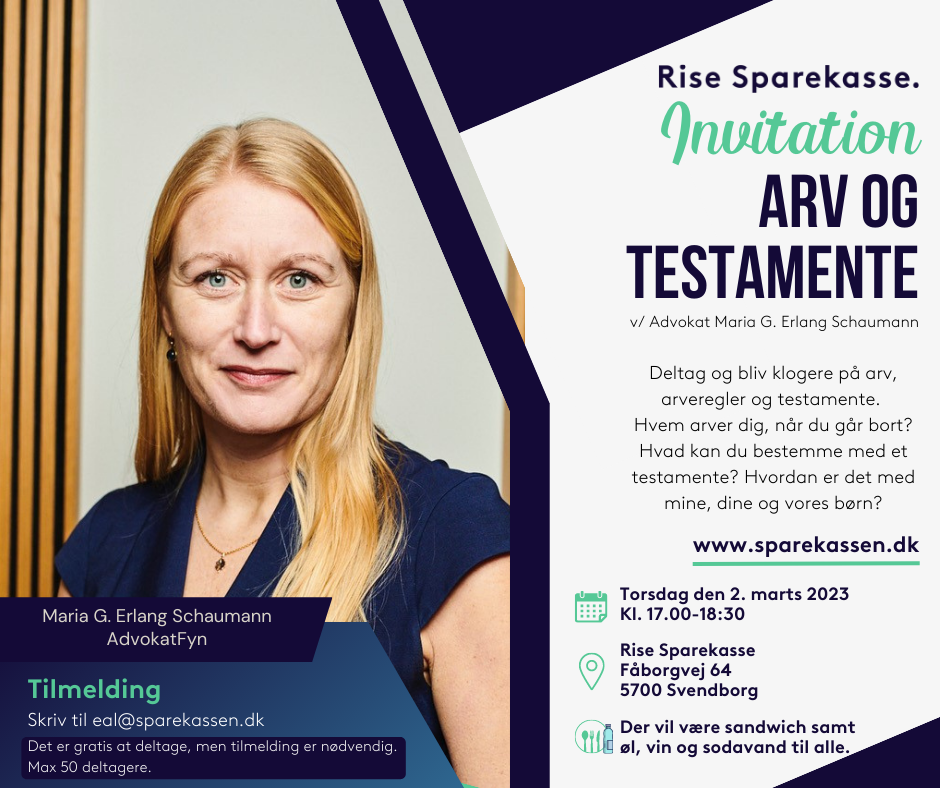 Arrangement Arv og Testamente_Rise Sparekasse